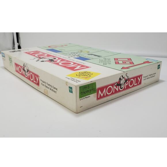 Vintage 1998 Parker Brothers Monopoly Board Game PRE-OWNED & COMPLETE - Picture 6 of 9